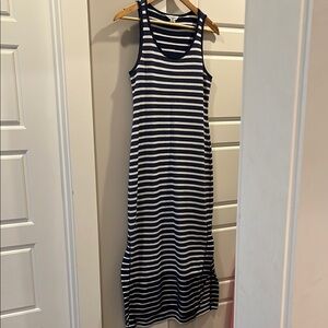 Tommy Bahama Striped Navy and White Maxi Dress